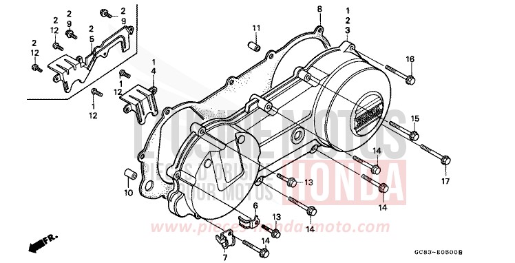SEITENABDECKUNG, LINKS von NHX 110 Lead CORTINA WHITE (NH111) von 1990